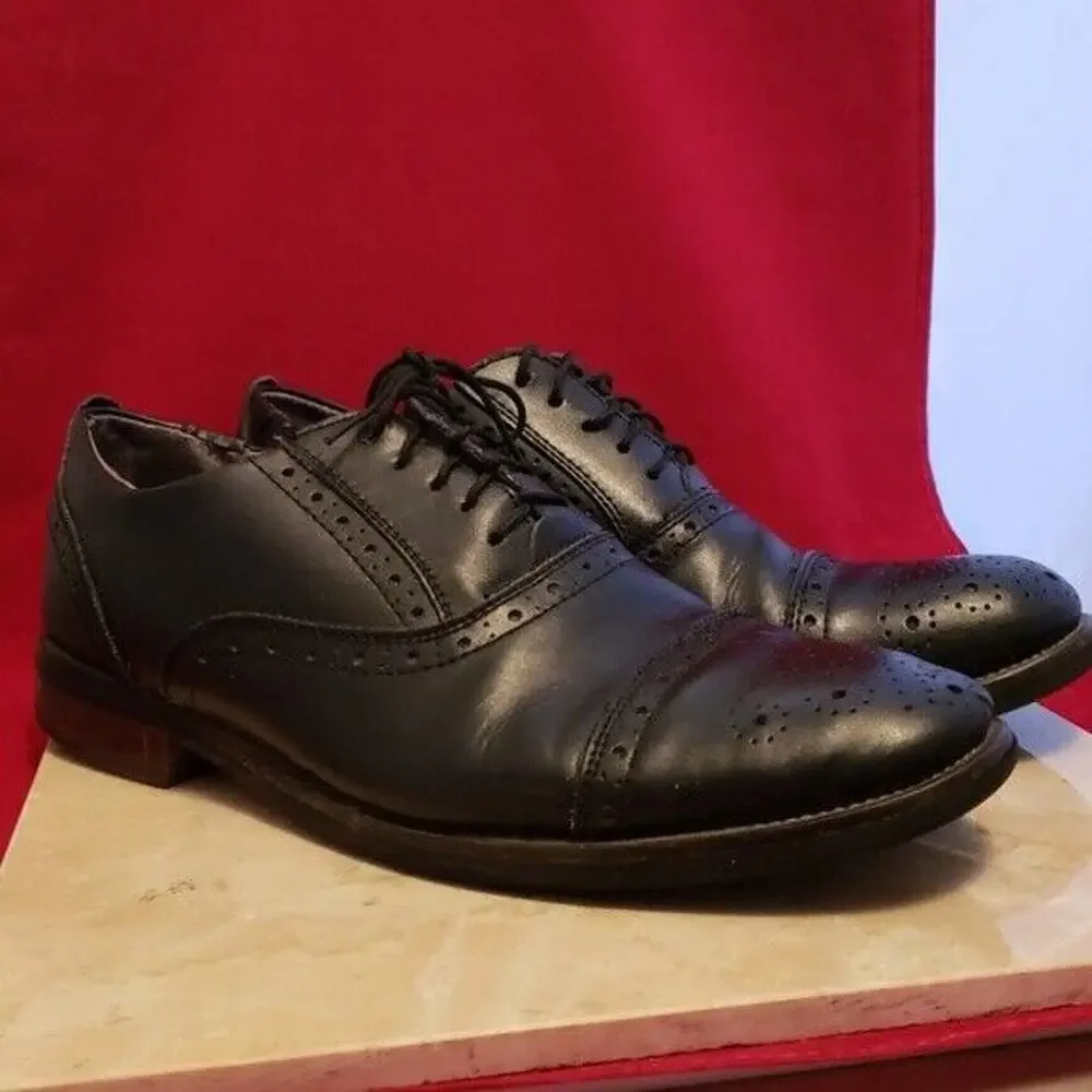 Steve Madden Men's Black Lace Up Dress Shoes Size 8 D